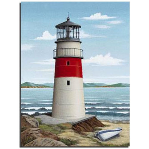 Beach Lighthouse 5D DIY Paint By Diamond Kit - Paint by Diamond
