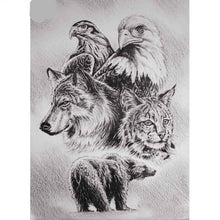 Wolf Hawk Bear 5D DIY Paint By Diamond Kit