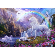 Rainbow Unicorn 5D DIY Paint By Diamond Kit