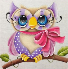 Small Purple Owl 5D DIY Paint By Diamond Kit - Paint by Diamond
