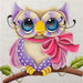 Small Purple Owl 5D DIY Paint By Diamond Kit - Paint by Diamond