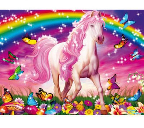 Unicorn Horse & Butterflies 5D DIY Diamond Painting