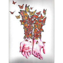 Butterfly Girl Hands 5D DIY Paint By Diamond Kit - Paint by Diamond