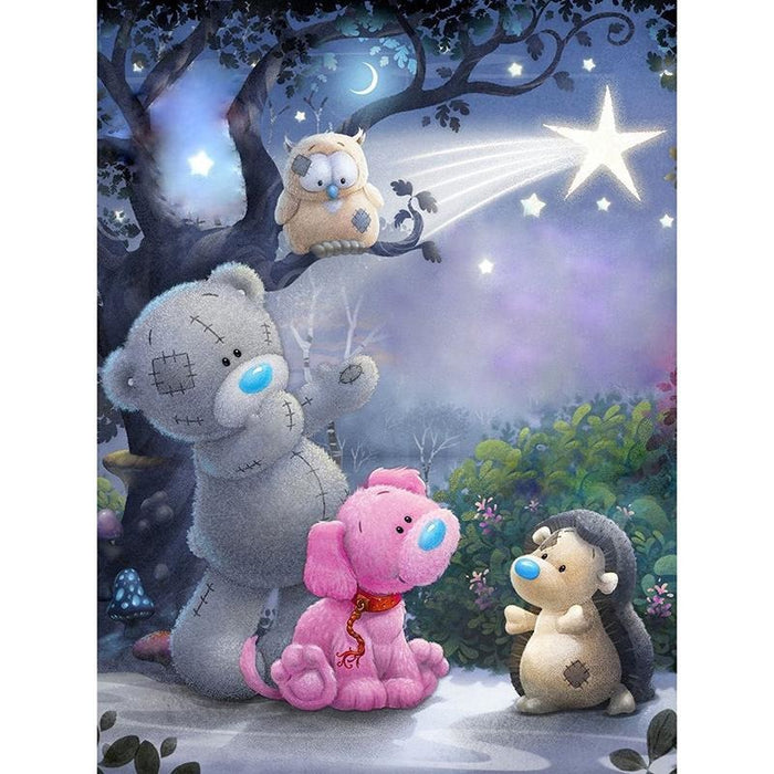 Cartoon Bear & Friends 5D DIY Paint By Diamond Kit - Paint by Diamond