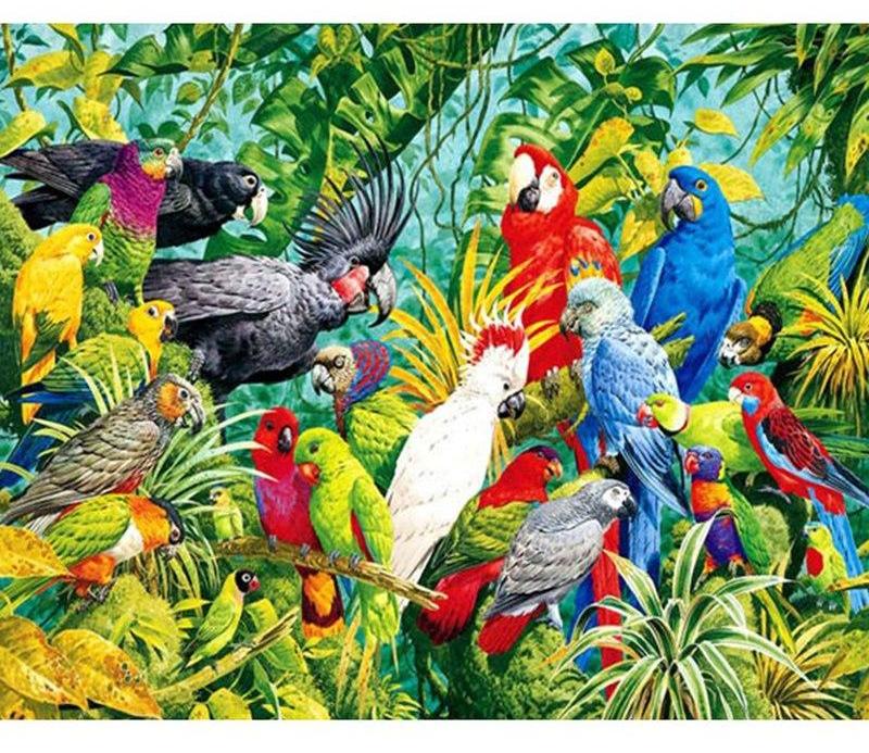 Birds In Forest 5D DIY Paint By Diamond Kit