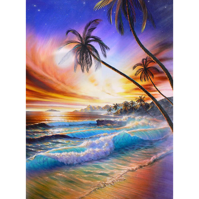 Beach Scenery 5D DIY Paint By Diamond Kit