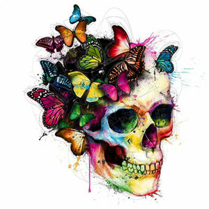 Butterfly & Skull  5D DIY Paint By Diamond Kit