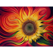 Swirly Sunflower 5D DIY Paint By Diamond Kit - Paint by Diamond