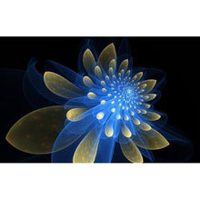 Blue Flower 5D DIY Paint By Diamond Kit - Paint by Diamond
