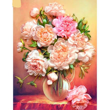 Pink Flowers Decor 5D DIY Paint By Diamond Kit