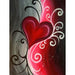 Red heart 5D DIY Paint By Diamond Kit - Paint by Diamond