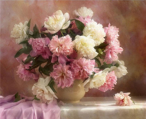 Peony Flower 5D DIY Paint By Diamond Kit