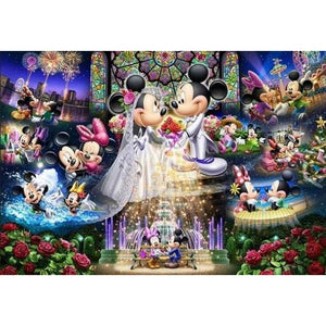 Mickey And Minnie Mouse Life 5D DIY Paint By Diamond Kit - Paint by Diamond