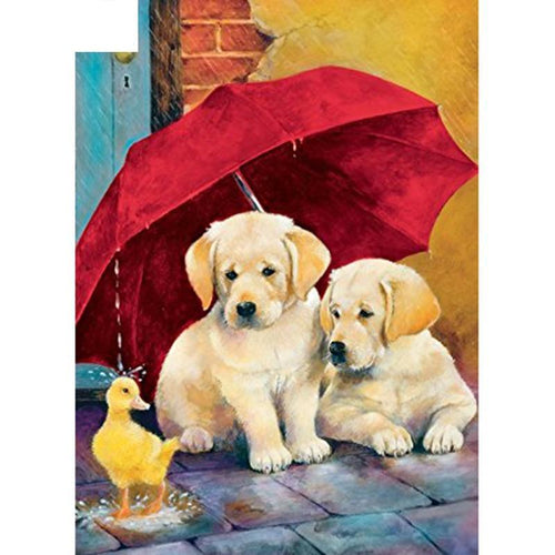 Two dogs Pattern 5D DIY Paint By Diamond Kit