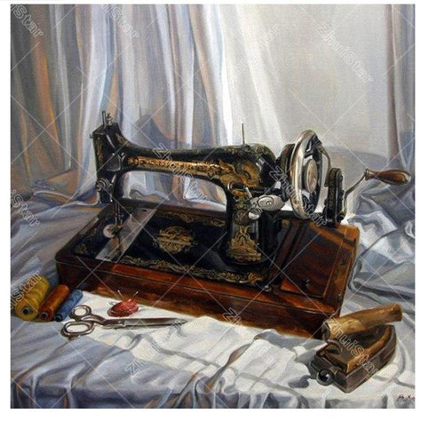 Sewing Machine 5D DIY Paint By Diamond Kit