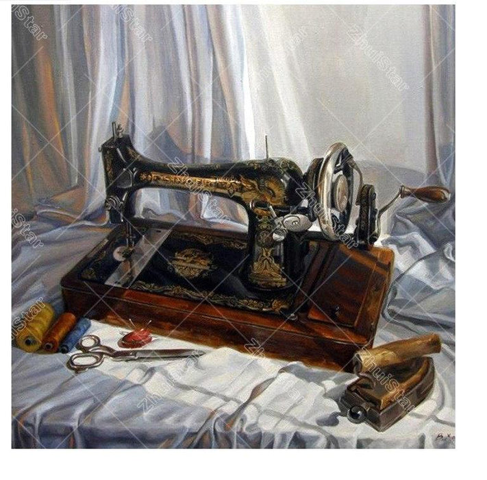 Sewing Machine 5D DIY Paint By Diamond Kit