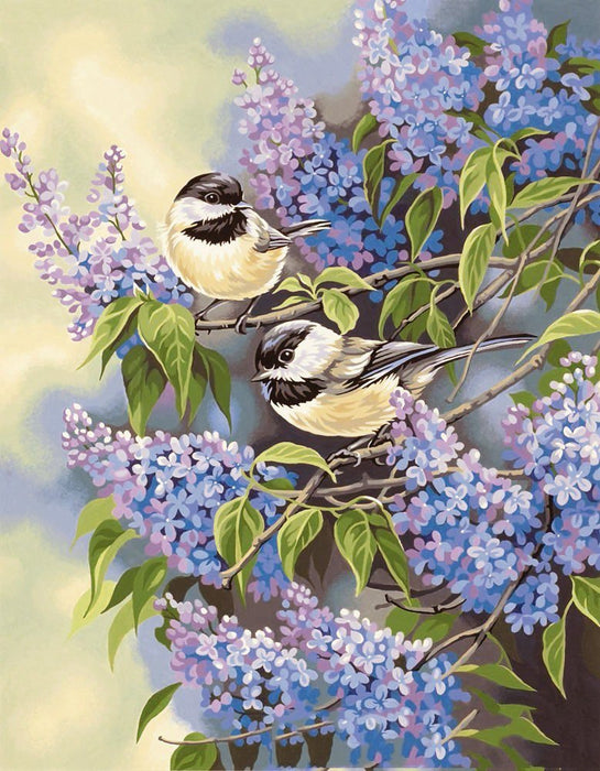 Colored Birds Paint By Diamond Kit