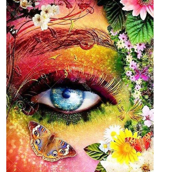 Butterfly Eyes 5D DIY Paint By Diamond Kit