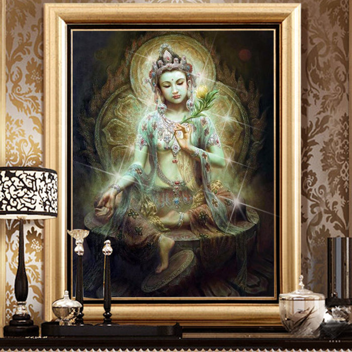 Avalokitesvara Embroidery 5D DIY Paint By Diamond Kit