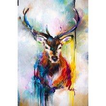 Colored Deer 5D DIY Paint By Diamond Kit