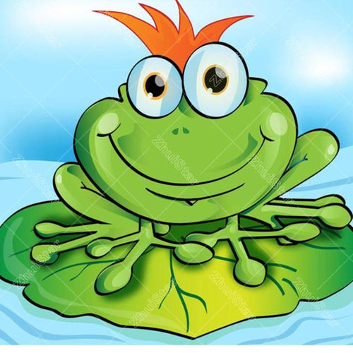 Cartoon Frog 5D DIY Paint By Diamond Kit
