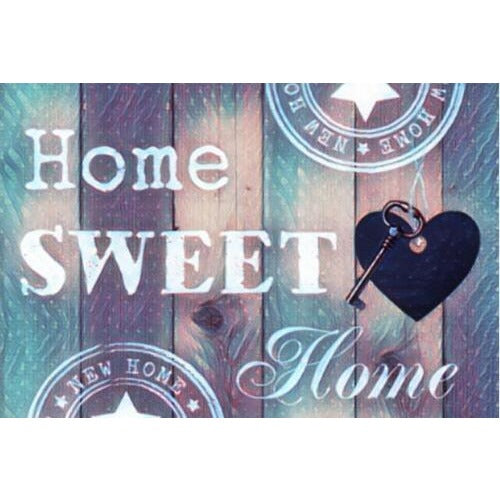 Home Sweet Home Purple 5D DIY Paint By Diamond Kit - Paint by Diamond