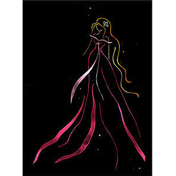 Princess With Pink Dress 5D DIY Paint By Diamond Kit