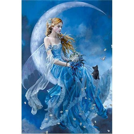 Blue Moon Angel 5D DIY Paint By Diamond Kit - Paint by Diamond