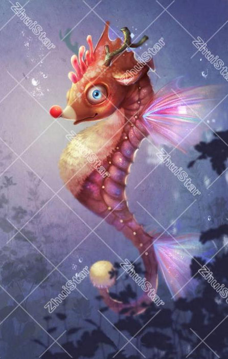 Seahorse 5D DIY Paint By Diamond Kit