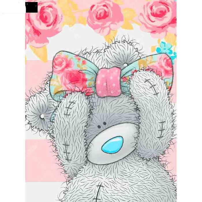 Cut Teddy Bear 5D DIY Paint By Diamond Kit