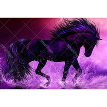 Majestic Dark Horse 5D DIY Paint By Diamond Kit