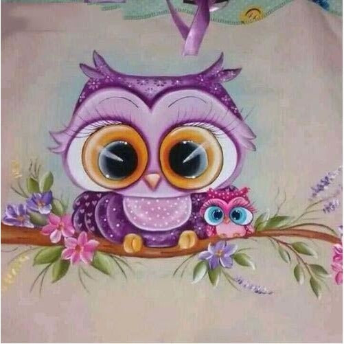 Big Eye Bambi Owl 5D DIY Paint By Diamond Kit - Paint by Diamond