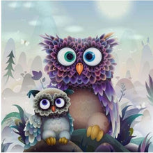 Cute Adorable Owls 5D DIY Paint By Diamond Kit - Paint by Diamond