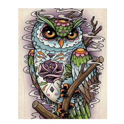 Owl Abstract 5D DIY Paint By Diamond Kit