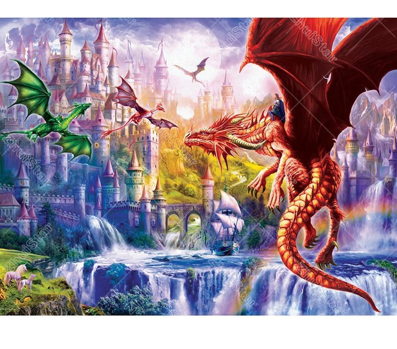 Dragon World 5D DIY Paint By Diamond Kit