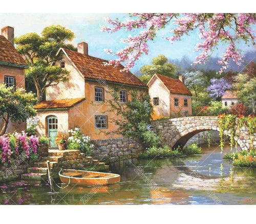 Riverside View  5D DIY Paint By Diamond Kit