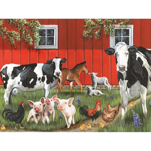 Cow Pig Chicken Farm 5D DIY Paint By Diamond Kit