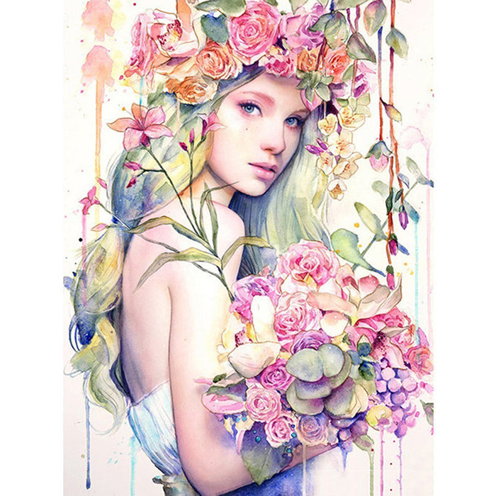 Flower Maid 5D DIY Paint By Diamond Kit