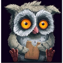 Cute Hungry Owl 5D DIY Paint By Diamond Kit - Paint by Diamond