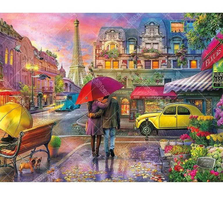 Raining in Paris 5D DIY Paint By Diamond Kit