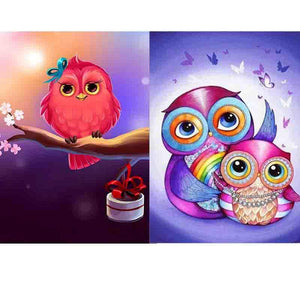 Owl Picture 5D DIY Paint By Diamond Kit