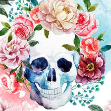 Skull in Bloom 5D DIY Paint By Diamond Kit