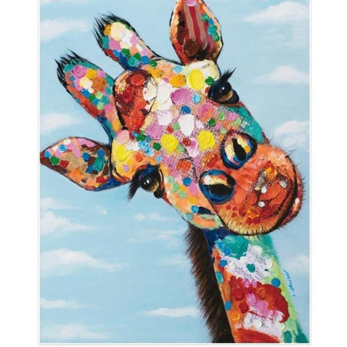 Colorful Giraffe 5D DIY Paint By Diamond Kit