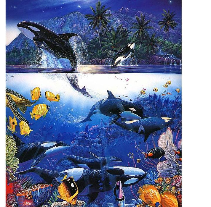 Dolphin & Fish 5D DIY Paint By Diamond Kit