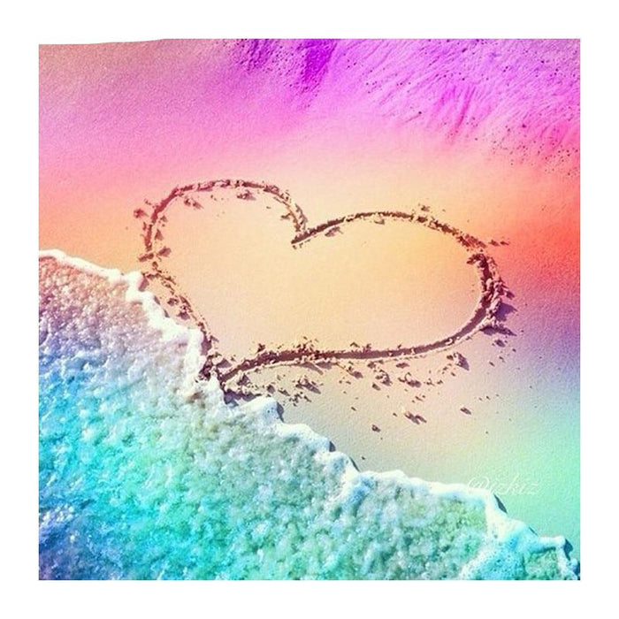 Love Beach 5D DIY Paint By Diamond Kit