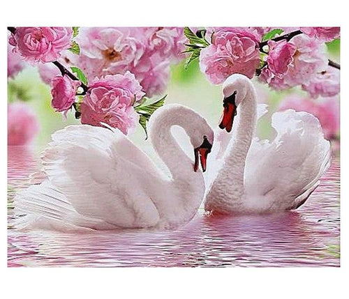 Swan 5D DIY Paint By Diamond Kit