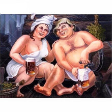 Drinking Couple Painting 5D DIY Paint By Diamond Kit
