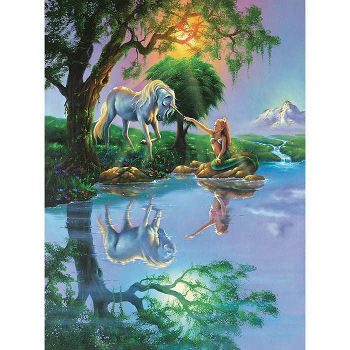 5D DIY diamond painting landscape diamond embroidery unicorn & girl full square diamond mosaic cross stitch decoration home XY1 - Paint by Diamond