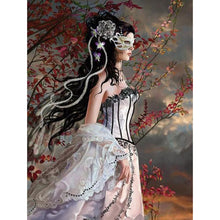 Girl With Mask 5D DIY Paint By Diamond Kit - Paint by Diamond