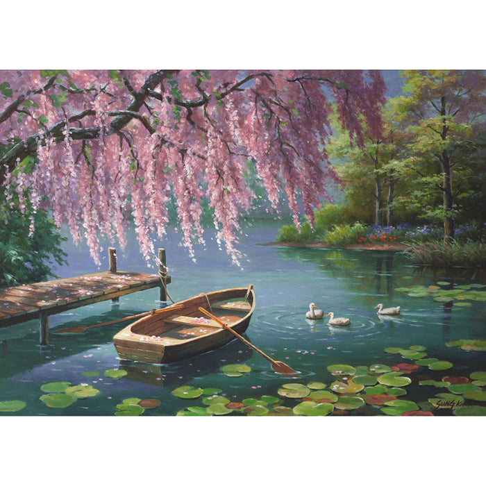 Pond & Canoe 5D DIY Paint By Diamond Kit - Paint by Diamond